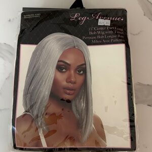 Leg Avenue Silver Long Bob Wig